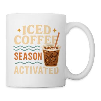 Eiskaffee-Saison - Tasse - Weiß - Rechts