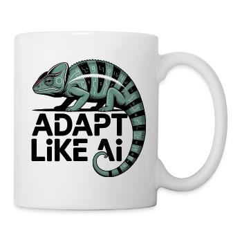 Cyber Caméléon - Mug blanc - blanc - Droite