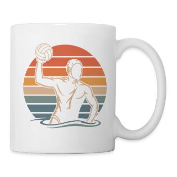 Vintage-Wasserballspieler - Tasse - Weiß - Rechts