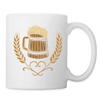 Traditional beer mug - folk festival &amp; beer garden - Mug - white - Right