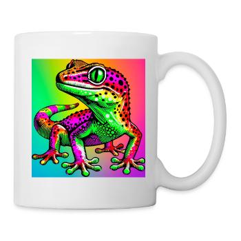 Gecko - Tasse - Weiß - Rechts
