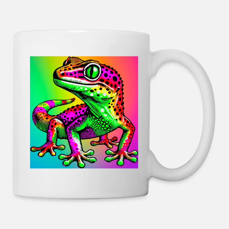 Gecko - Tasse - Weiß