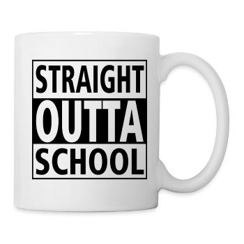 Class Shirts Direkt aus der Schule - Tasse - Weiß - Rechts