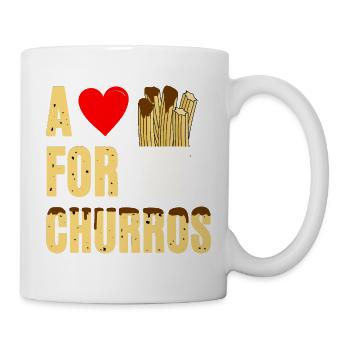 Un cœur pour les churros - Mug blanc - blanc - Droite