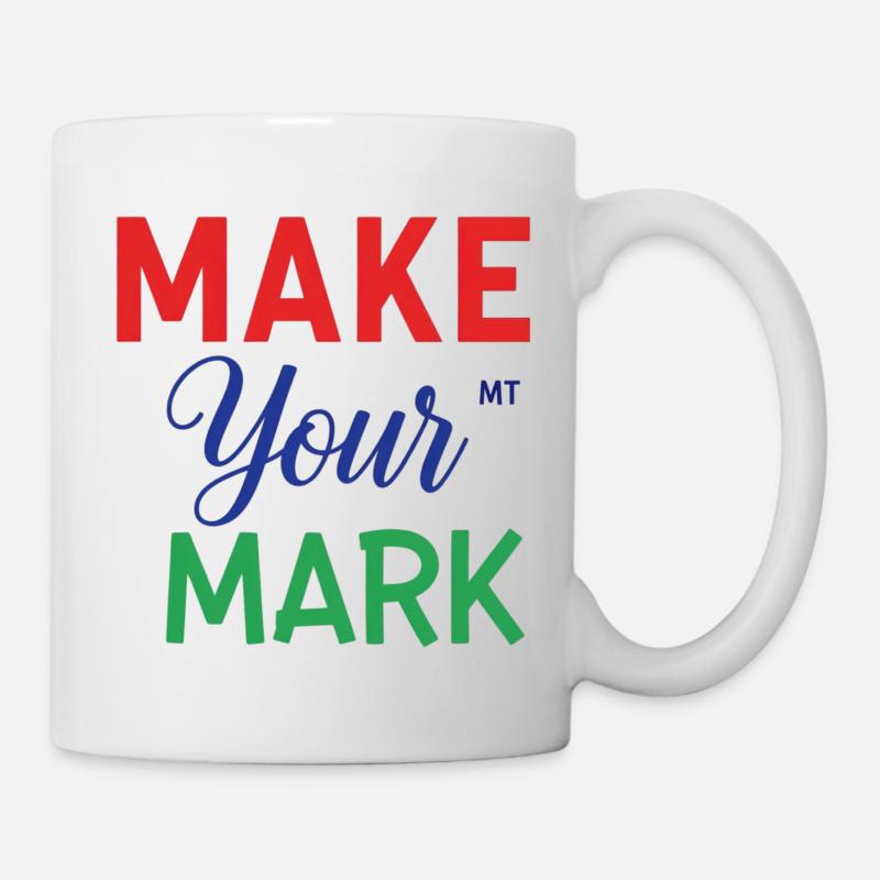 Citation inspirante Typographie Design - Mug blanc - blanc