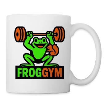 Frog Gym  - Tasse - Weiß - Rechts