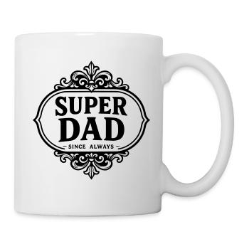 Super dad since always - Mug blanc - blanc - Droite