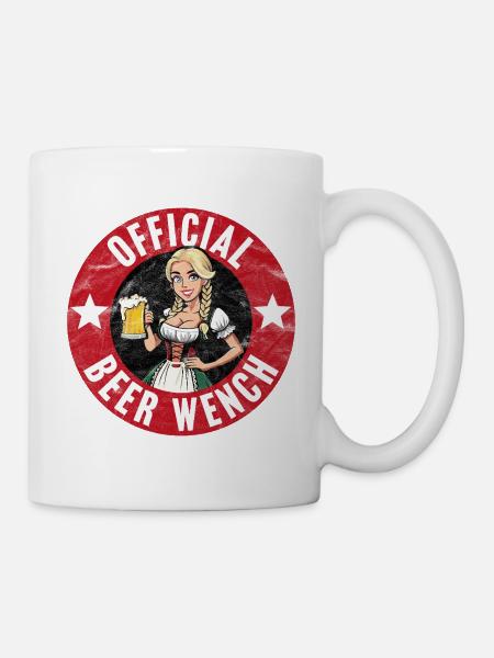 Offizielle Bierfrau - Tasse - Weiß