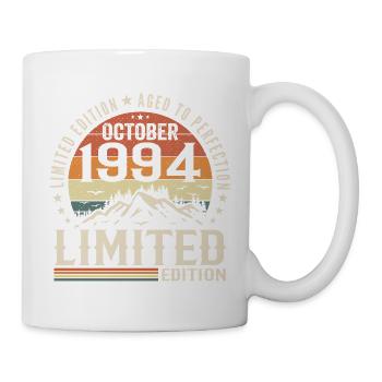 Born in October 1994 - gift vintage October 1994 - Mug - white - Right