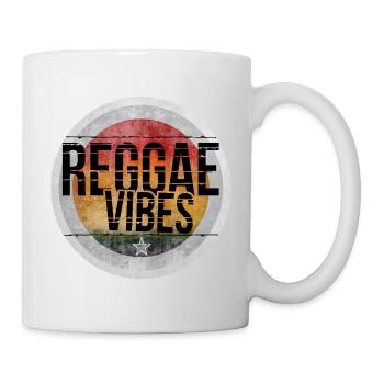 Ambiance reggae, design rétro - Mug blanc - blanc - Droite