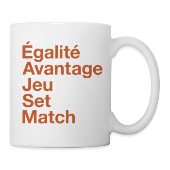 French Tennis - Tasse - Weiß - Rechts