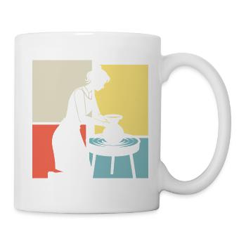 Creative pottery for ceramic lovers - Mug - white - Right