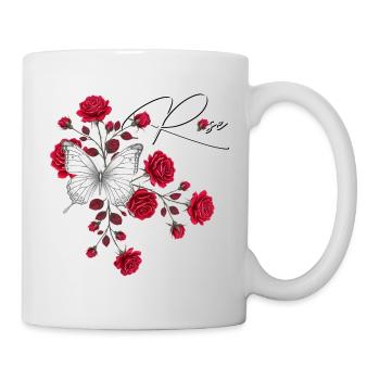 Pink and Butterfly Elegance - Mug - white - Right