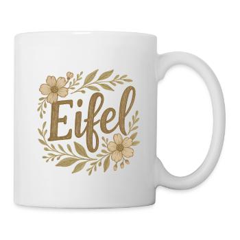 Eifel T-Shirt Wanderlust Natur Berge Outdoor Abent - Tasse - Weiß - Rechts