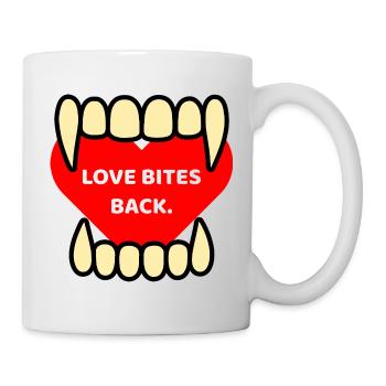 LOVE BITES BACK. - Mug blanc - blanc - Droite