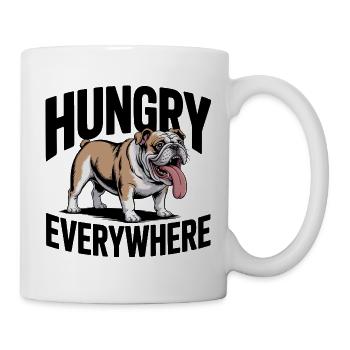 Hungry Everywhere Bulldog - Mug - white - Right
