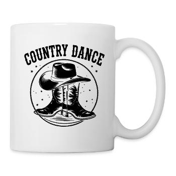Danse Country, Western, Imprimer - Mug blanc - blanc - Droite