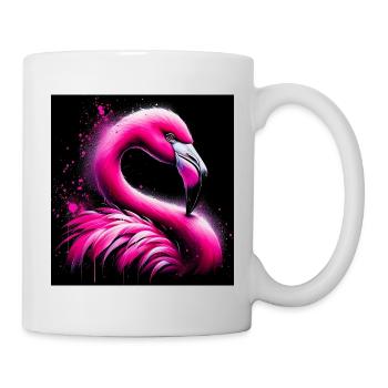 Flamant - Mug blanc - blanc - Droite