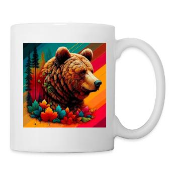 ours - Mug blanc - blanc - Droite