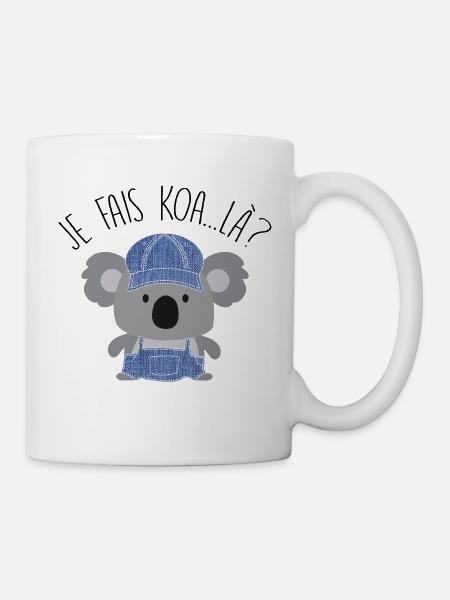 Koala Style Denim Casual - Tasse - Weiß