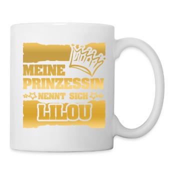 Majestueuse princesse disant Lilou - Mug blanc - blanc - Droite