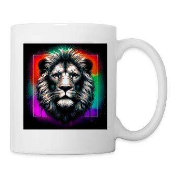 Löwe - Tasse - Weiß - Rechts