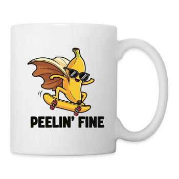 Schlittschuh Banane - Tasse - Weiß - Rechts