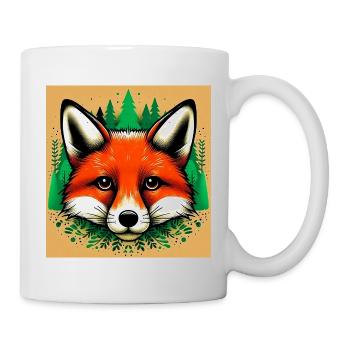 Fuchs - Tasse - Weiß - Rechts