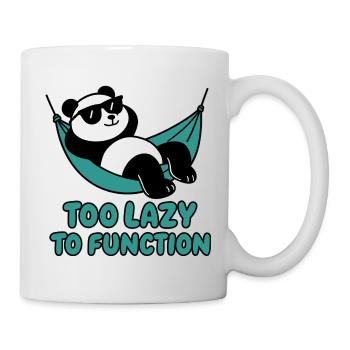 Chill Panda avec lunettes de soleil et hamac - Mug blanc - blanc - Droite