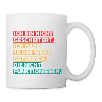 Motivational Saying Design in Color Blocking - Mug - white - Right