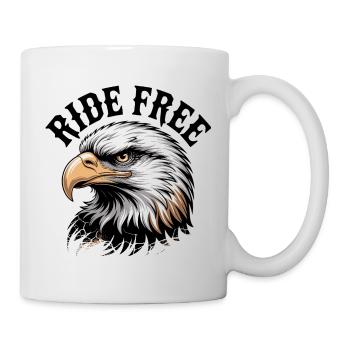 Eagle Head Ride Free Emblem - Mug - white - Right