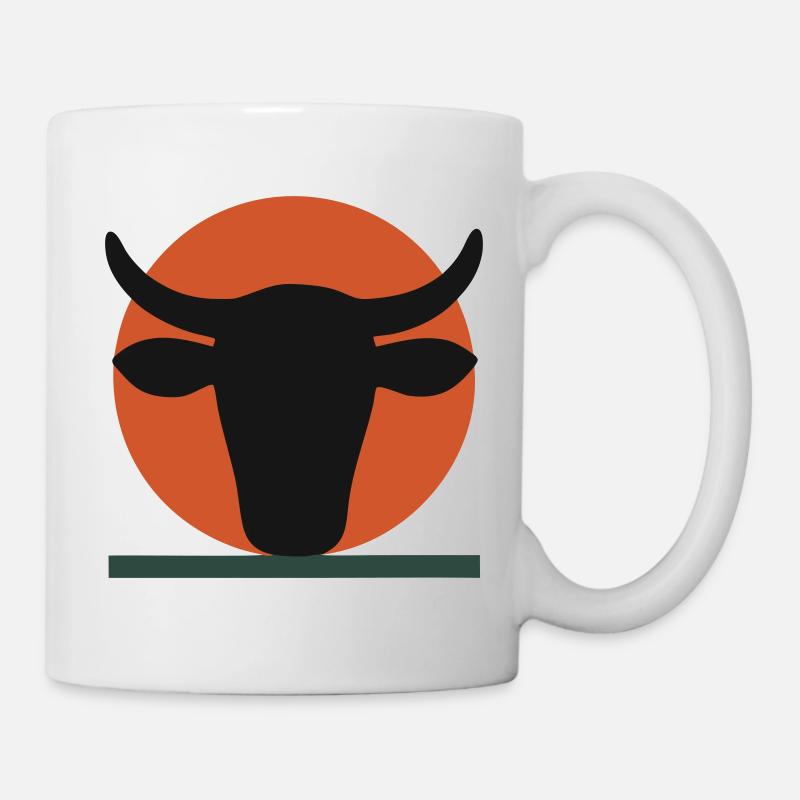Tête de taureau Astrale - Mug blanc - blanc