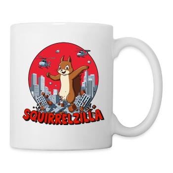 Squirrelzilla : Destruction Urbaine Animée - Mug blanc - blanc - Droite