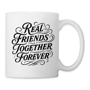 De vrais amis Amitié pour toujours - Mug blanc - blanc - Droite