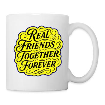Real friends forever - Mug - white - Right
