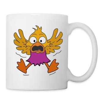 Le Petit Canard remarqua le spectateur - Mug blanc - blanc - Droite