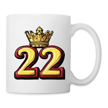 22 Number Crown - Mug - white - Right
