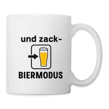 Biermodus Smartphone Design - Tasse - Weiß - Rechts