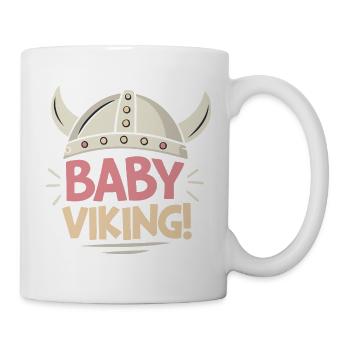 Viking Bébé Casque Pastel - Mug blanc - blanc - Droite