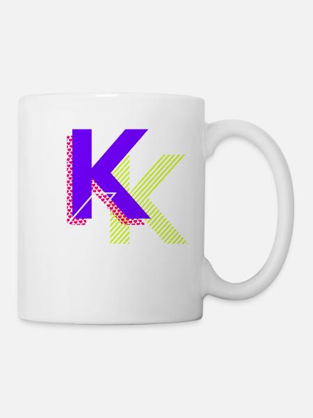 k - Graffiti Design - Tasse - Weiß