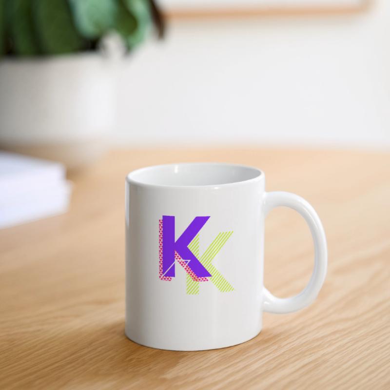 k - Conception de graffitis Mug blanc