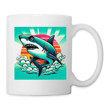 Hai - Tasse - Weiß - Rechts