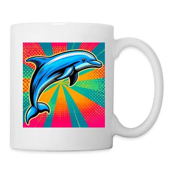 Delfin - Tasse - Weiß - Rechts