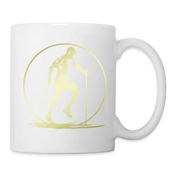 Nordic Walking Silhouette - Mug - white - Right