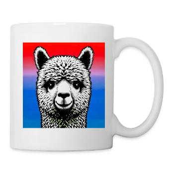 Alpaka - Tasse - Weiß - Rechts