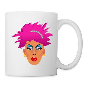 Pink Drag Queen - Mug - white - Right