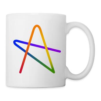 Rainbow A Star Gift - Mug - white - Right