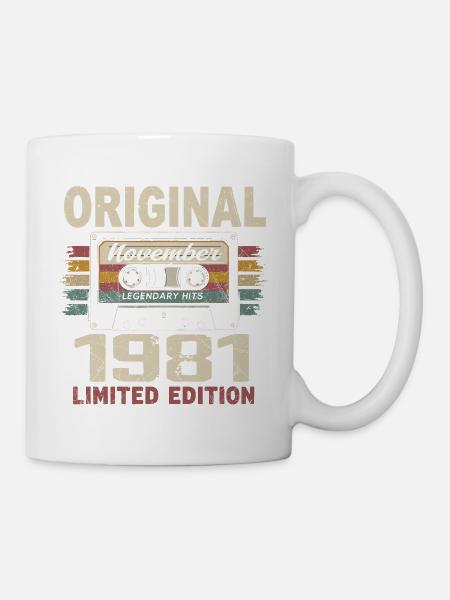 November 1981 Geschenk November 1981 - Tasse - Weiß