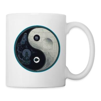 Millenium_falcon_and_death_star_Yin_Yang - Mug - white - Right