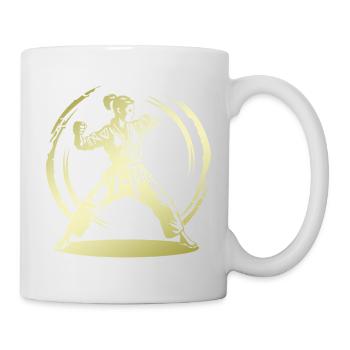 Karate Silhouette Fighter - Mug - white - Right